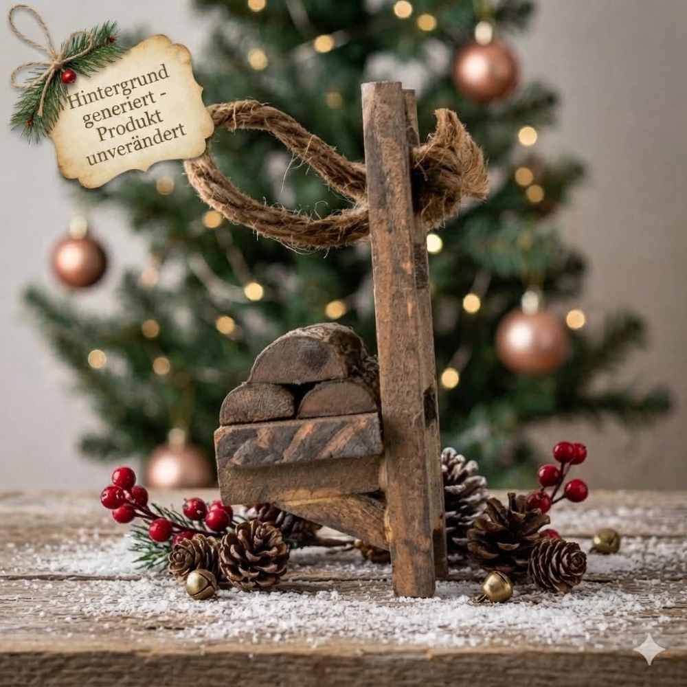 Holzkraxe - Krippenzubehör, ca. 6 cm